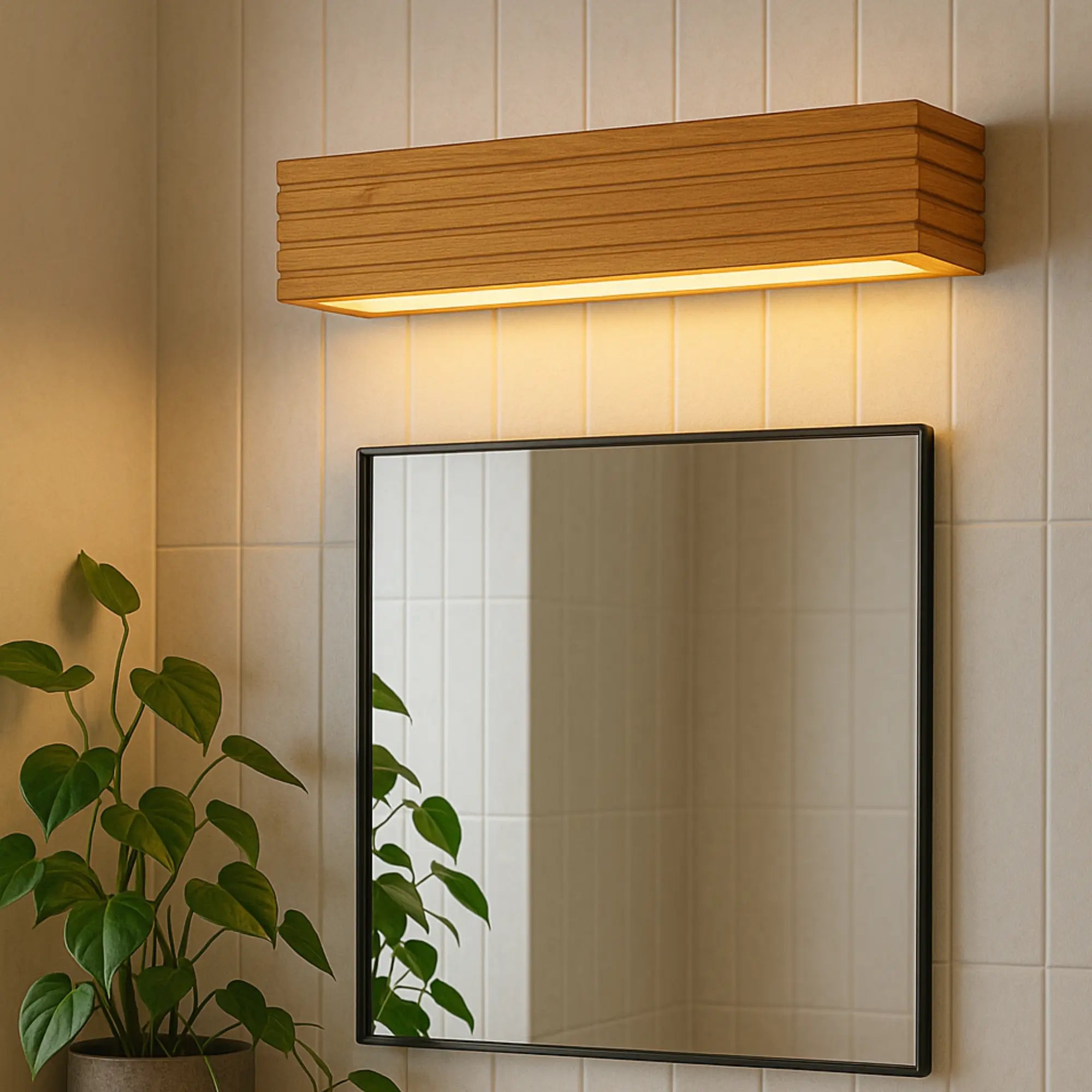 Éclairage Mural LED Bois Design Nordique Intérieur – Image 6