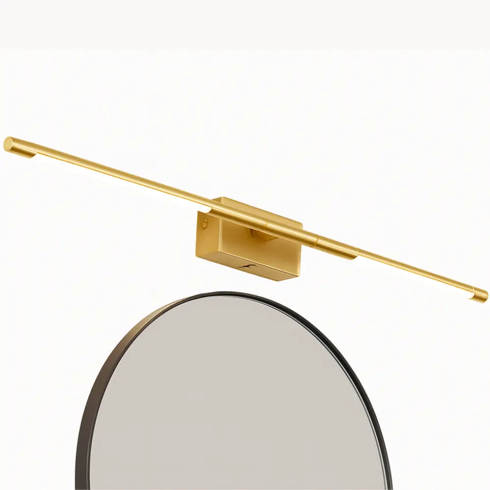 Luminaire miroir LED salle de bain – Noir et or moderne – Image 2