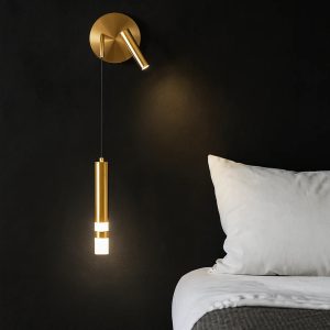 Applique murale LED liseuse double tête chambre lecture