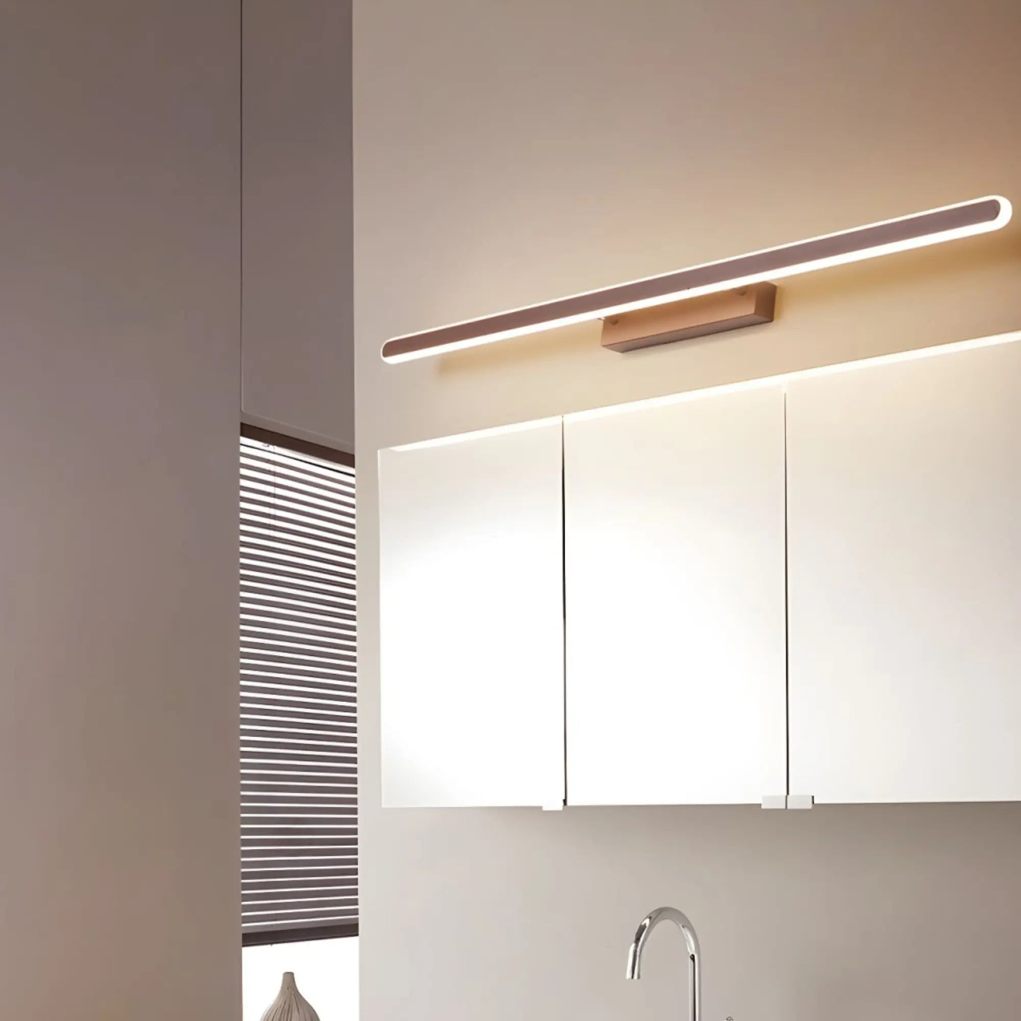 Barre Lumineuse LED Marron pour Miroir Salle de Bain Épurée – Image 5