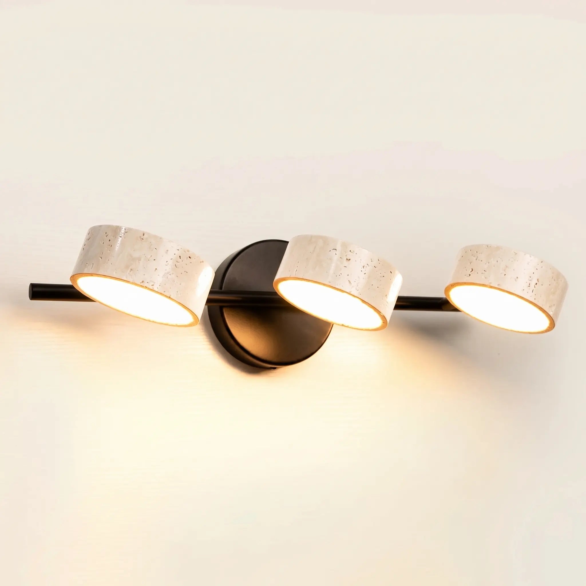 Luminaire Wabi-Sabi Travertin Salle de Bain LED Ajustable – Image 7