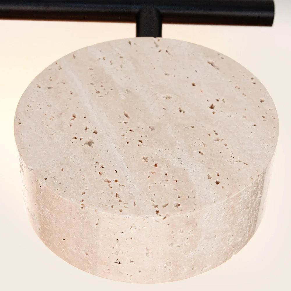 Luminaire Wabi-Sabi Travertin Salle de Bain LED Ajustable – Image 9