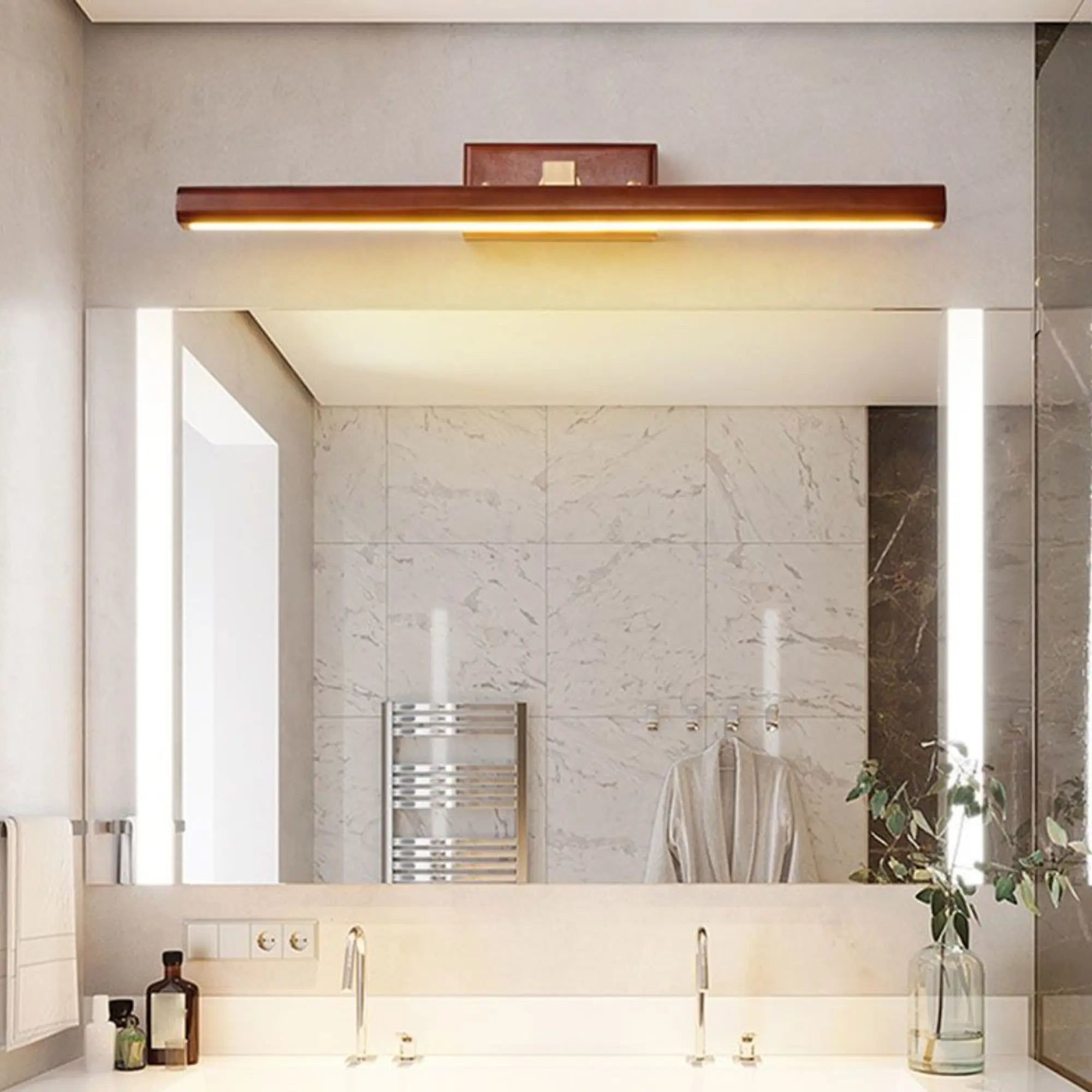 Luminaire mural LED bois pivotant – éclairage intérieur moderne – Image 5