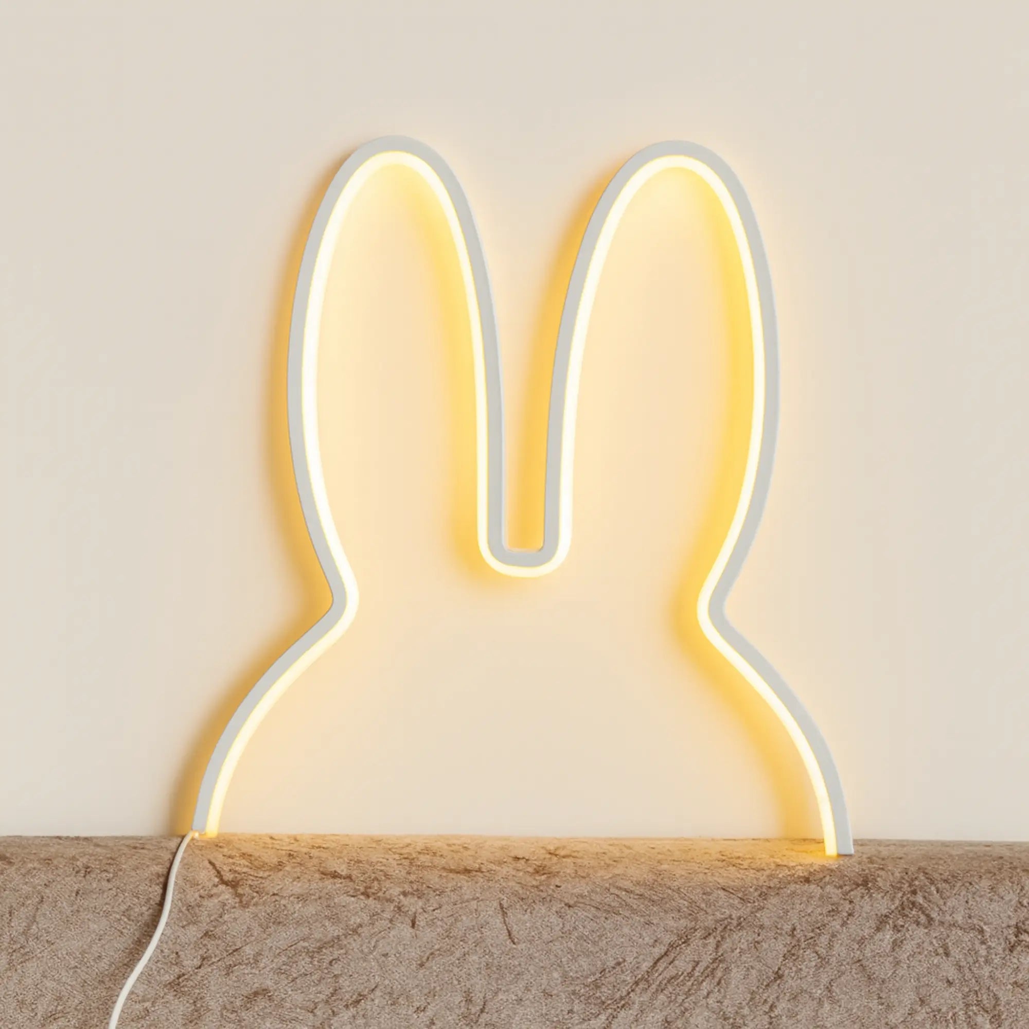 Veilleuse murale LED lapin pour chambre d'enfant lumière douce