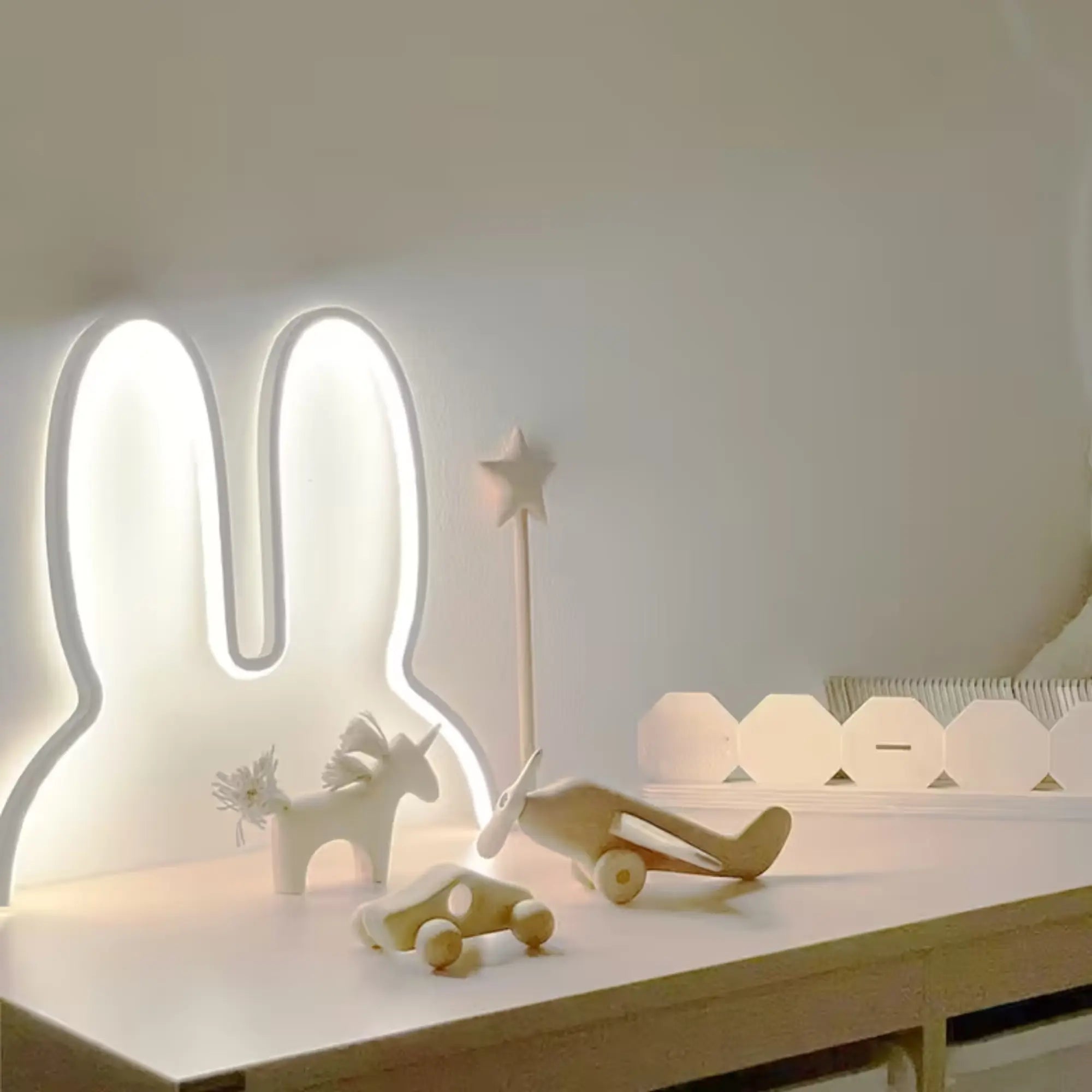 Veilleuse murale LED lapin pour chambre d'enfant lumière douce – Image 5