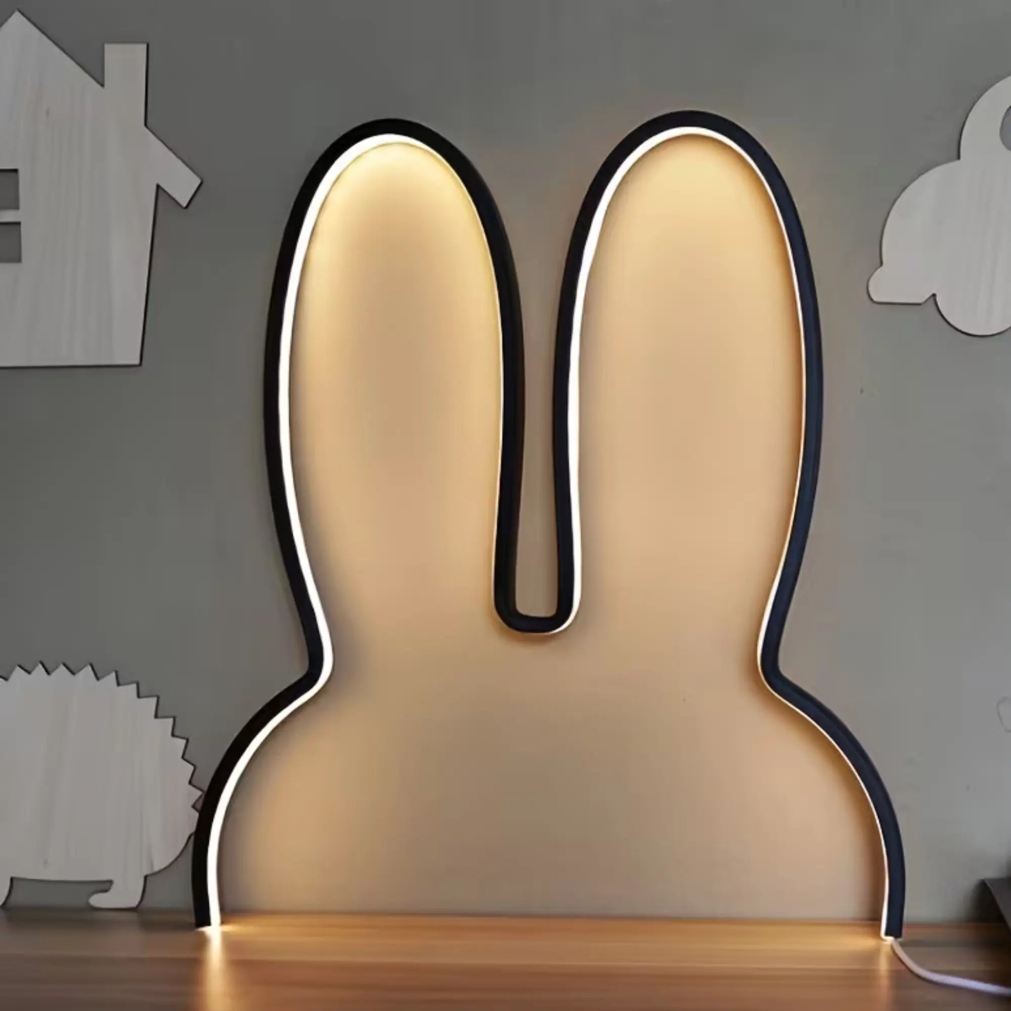 Veilleuse murale LED lapin pour chambre d'enfant lumière douce – Image 6