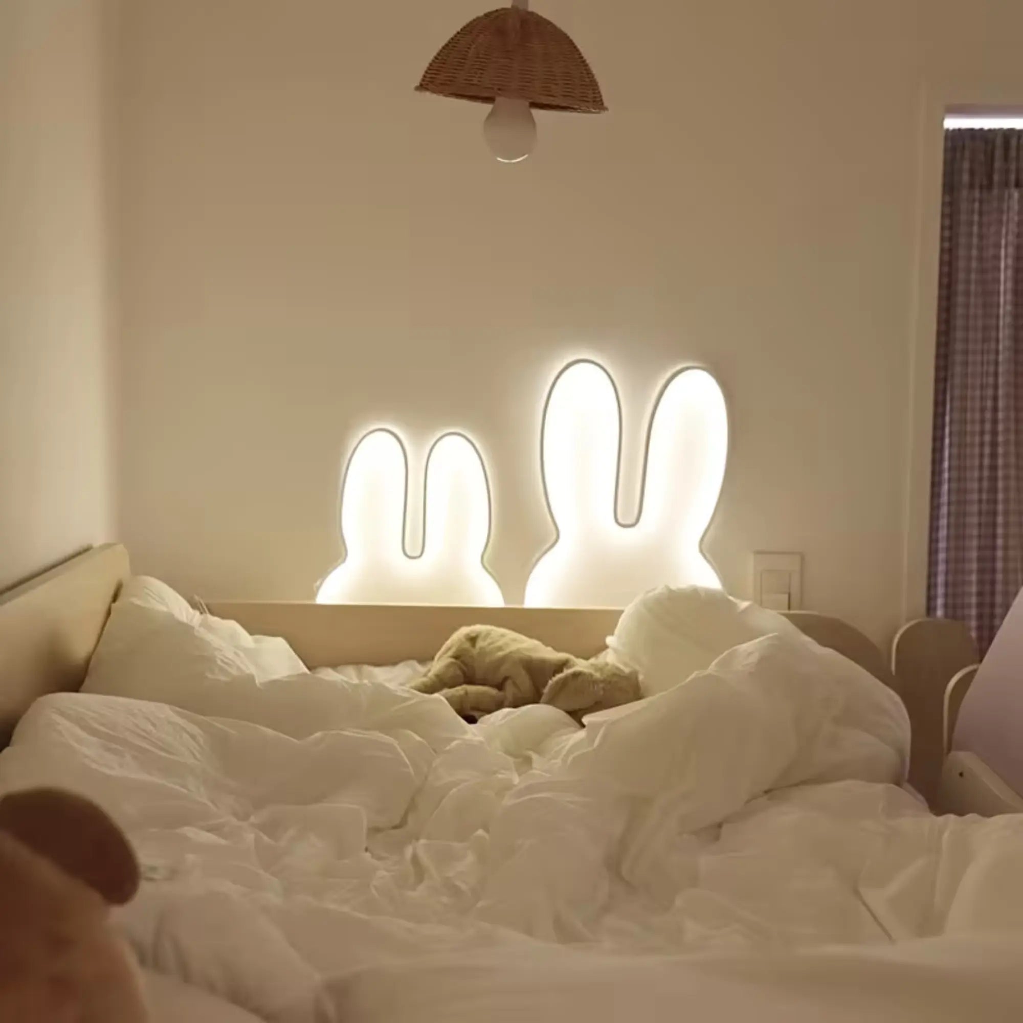 Veilleuse murale LED lapin pour chambre d'enfant lumière douce – Image 7