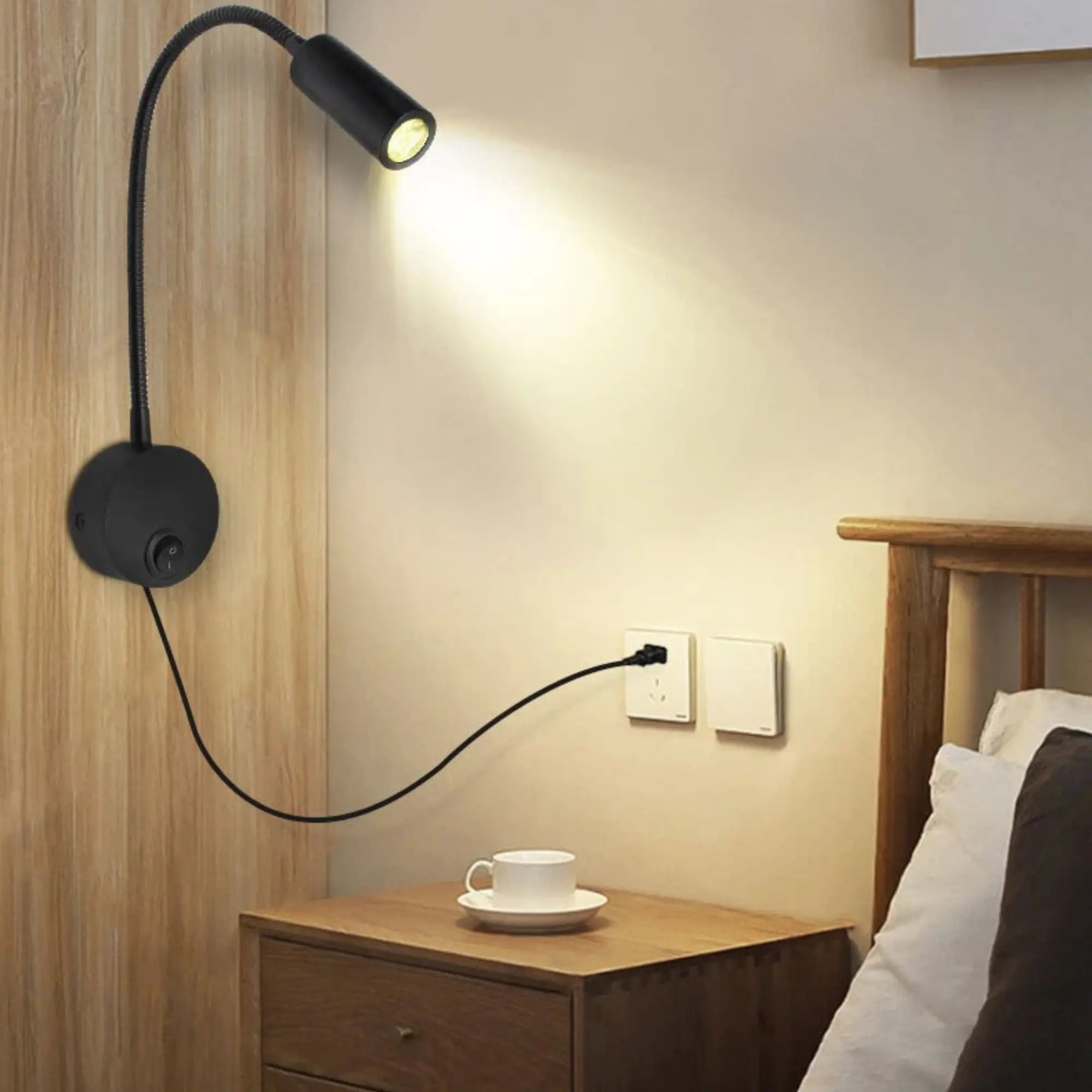 Lumière de chevet LED flexible à brancher – lecture – Image 5