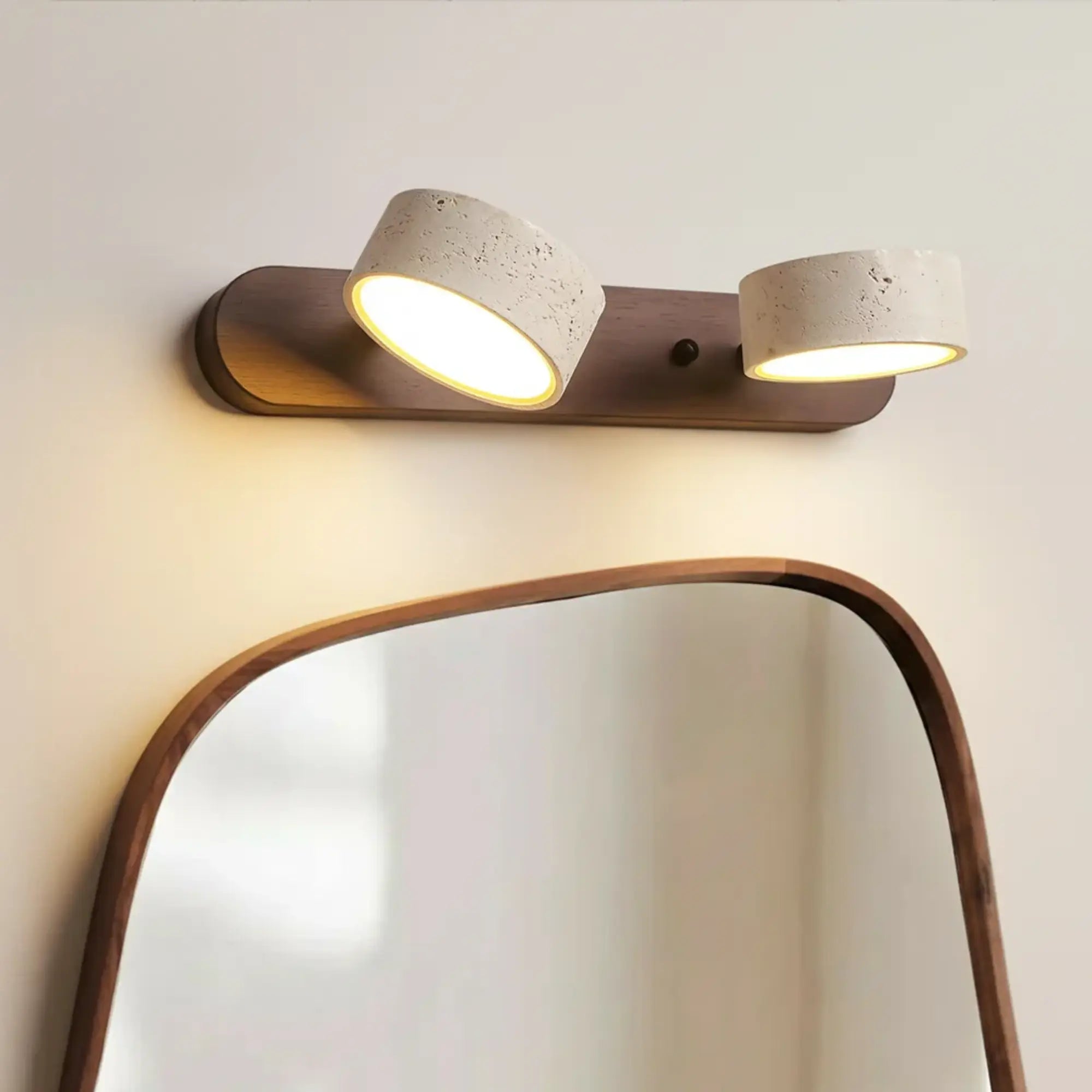 Luminaire miroir LED salle de bain bois – Image 15