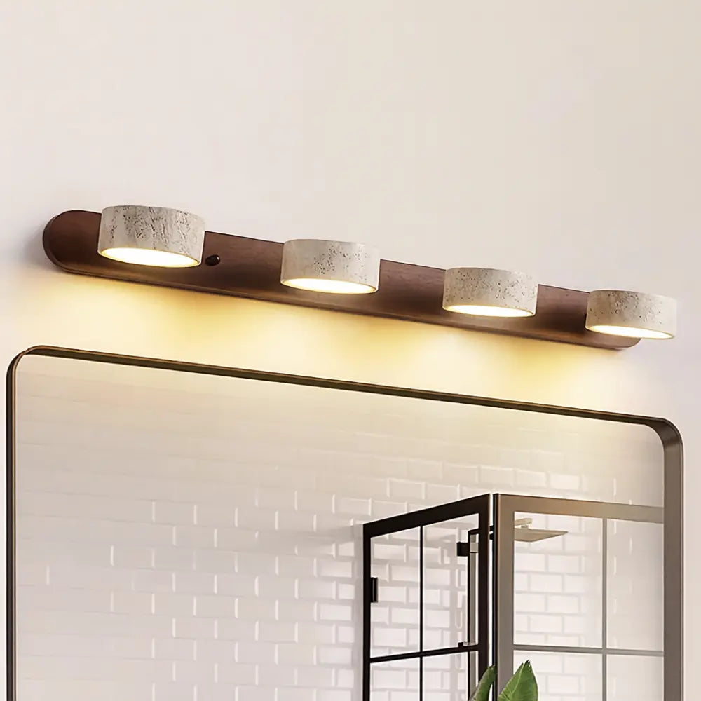 Luminaire miroir LED salle de bain bois – Image 6