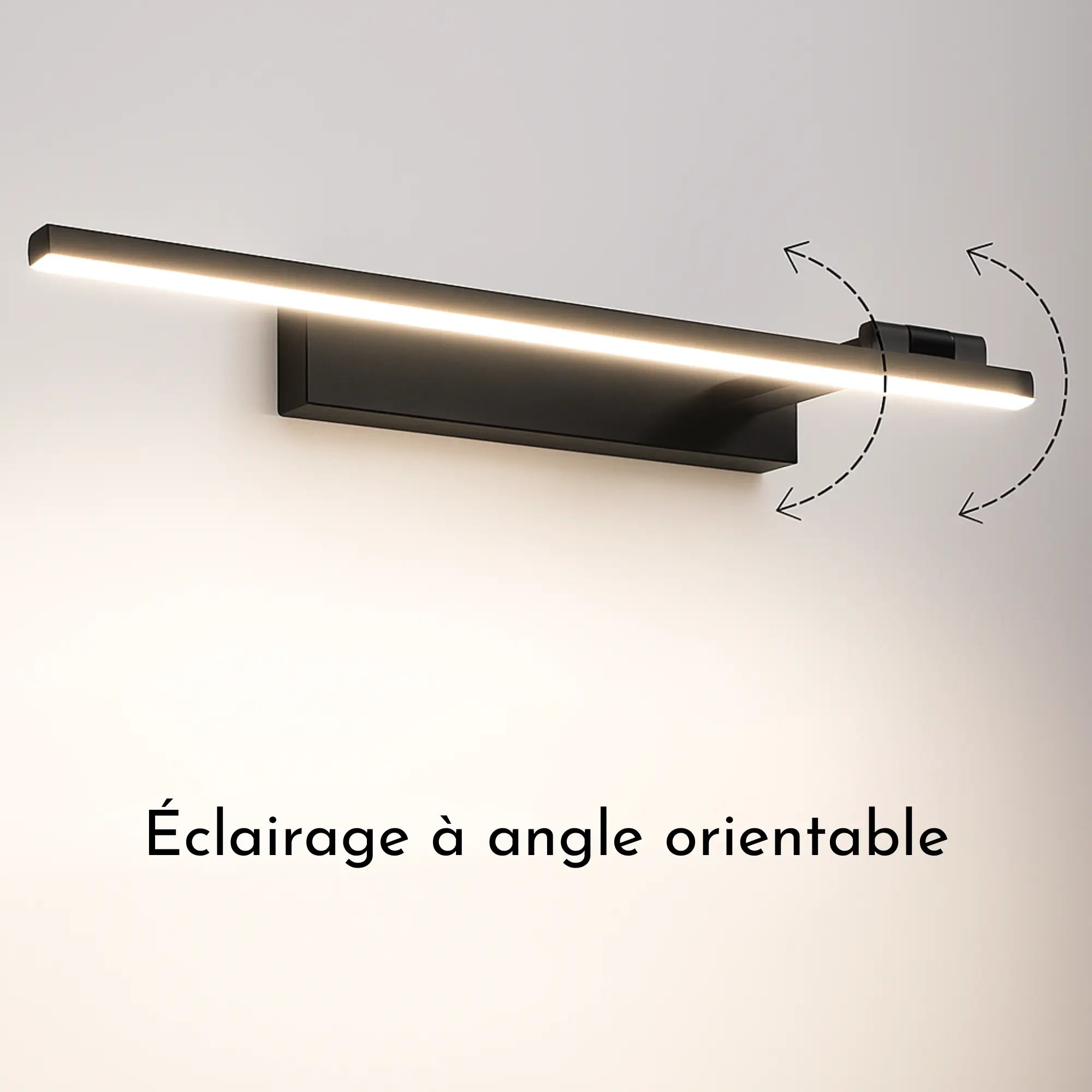 Éclairage miroir LED salle de bain pivotant design – Image 11