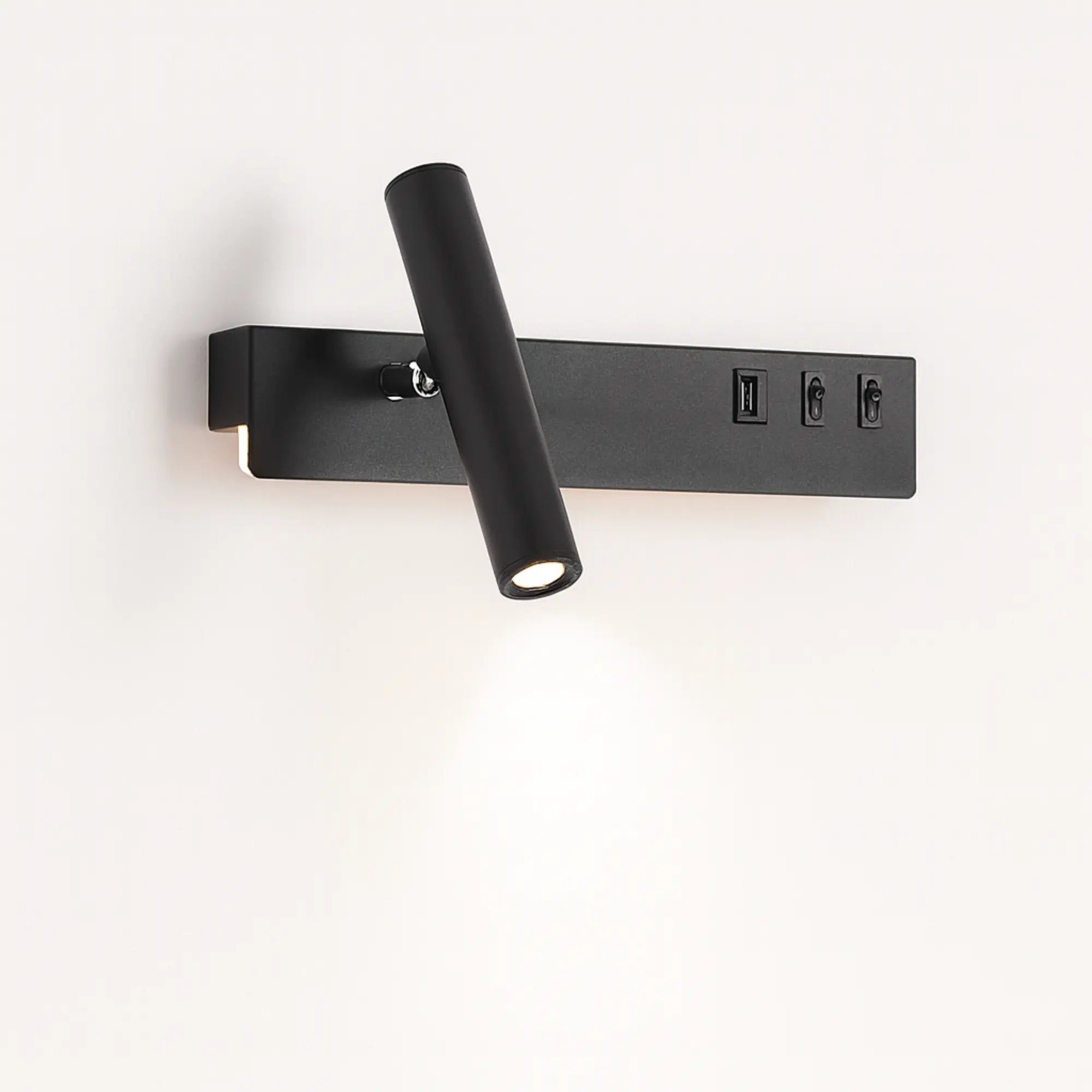 Applique murale LED chambre avec USB et liseuse orientable
