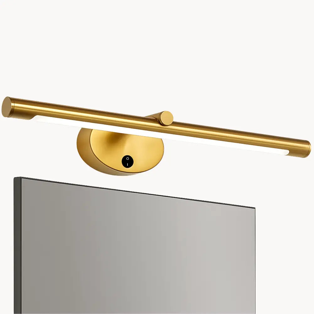 Applique LED Salle de Bain Miroir Tactile Noire Dorée – Image 2