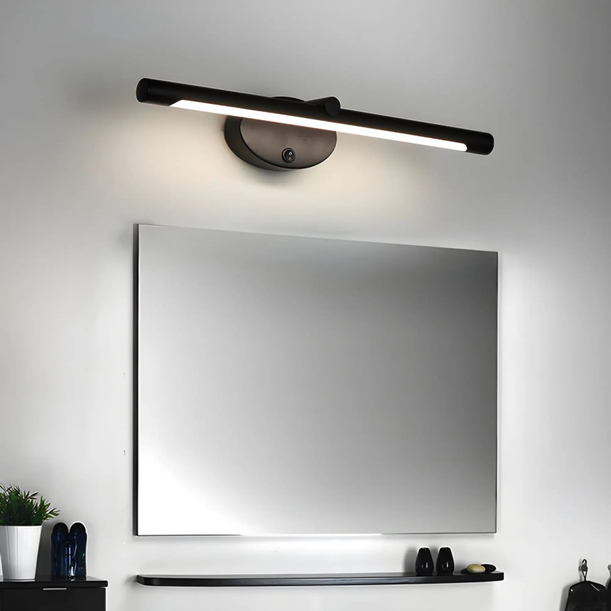 Lampe miroir LED design, interrupteur sensitif, ambiance réglable – Image 3