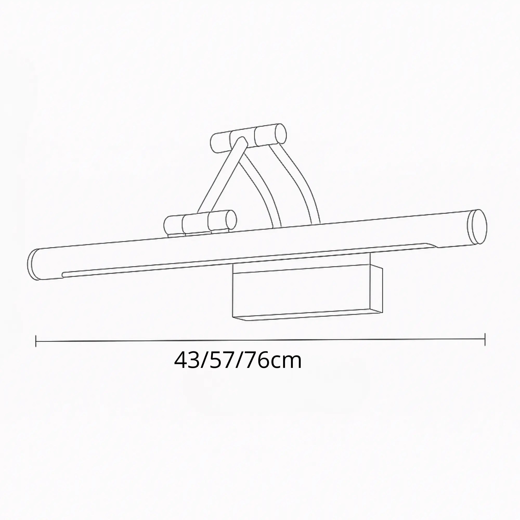 Éclairage miroir LED bois laiton pour salle de bain – Image 8