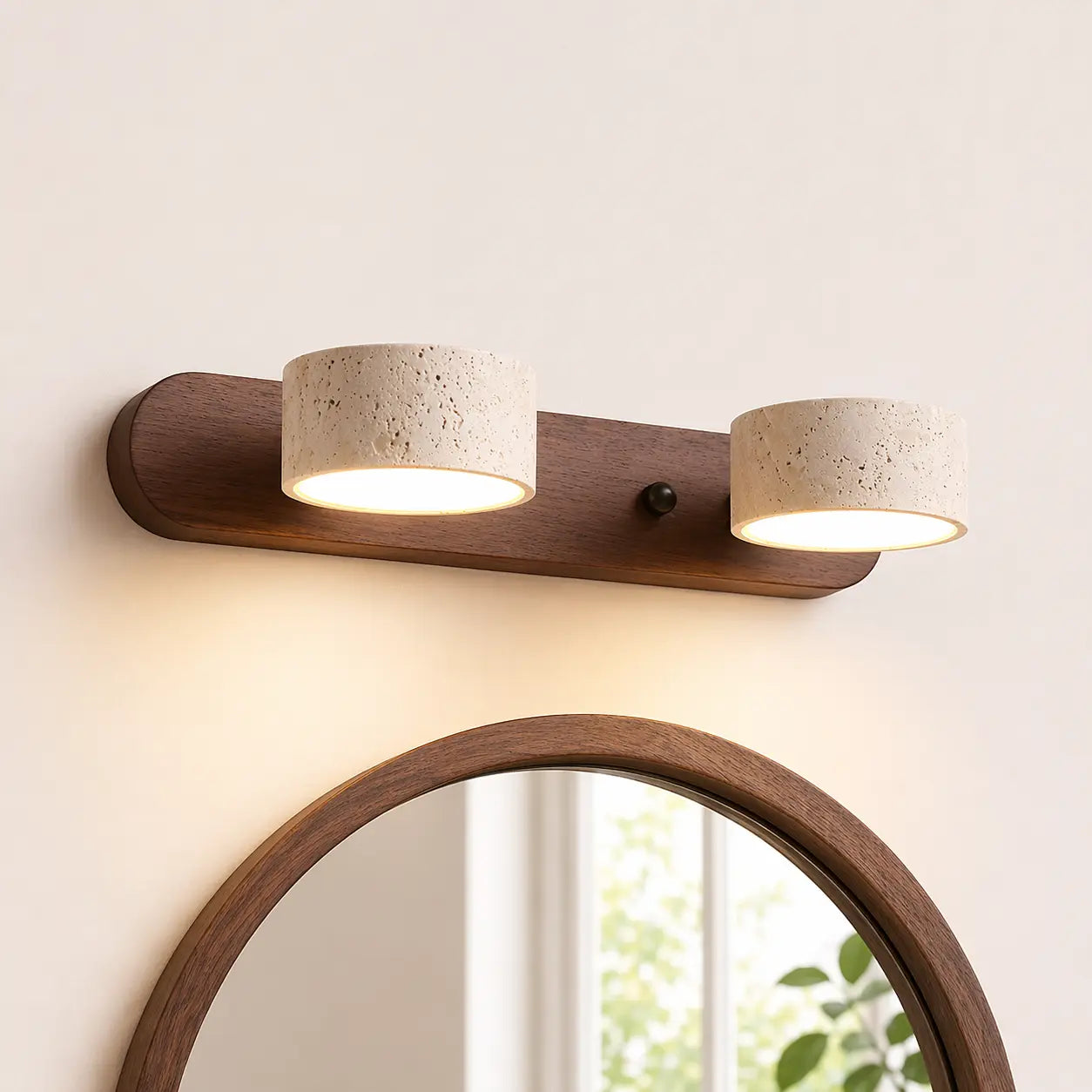 Luminaire miroir LED salle de bain bois – Image 4