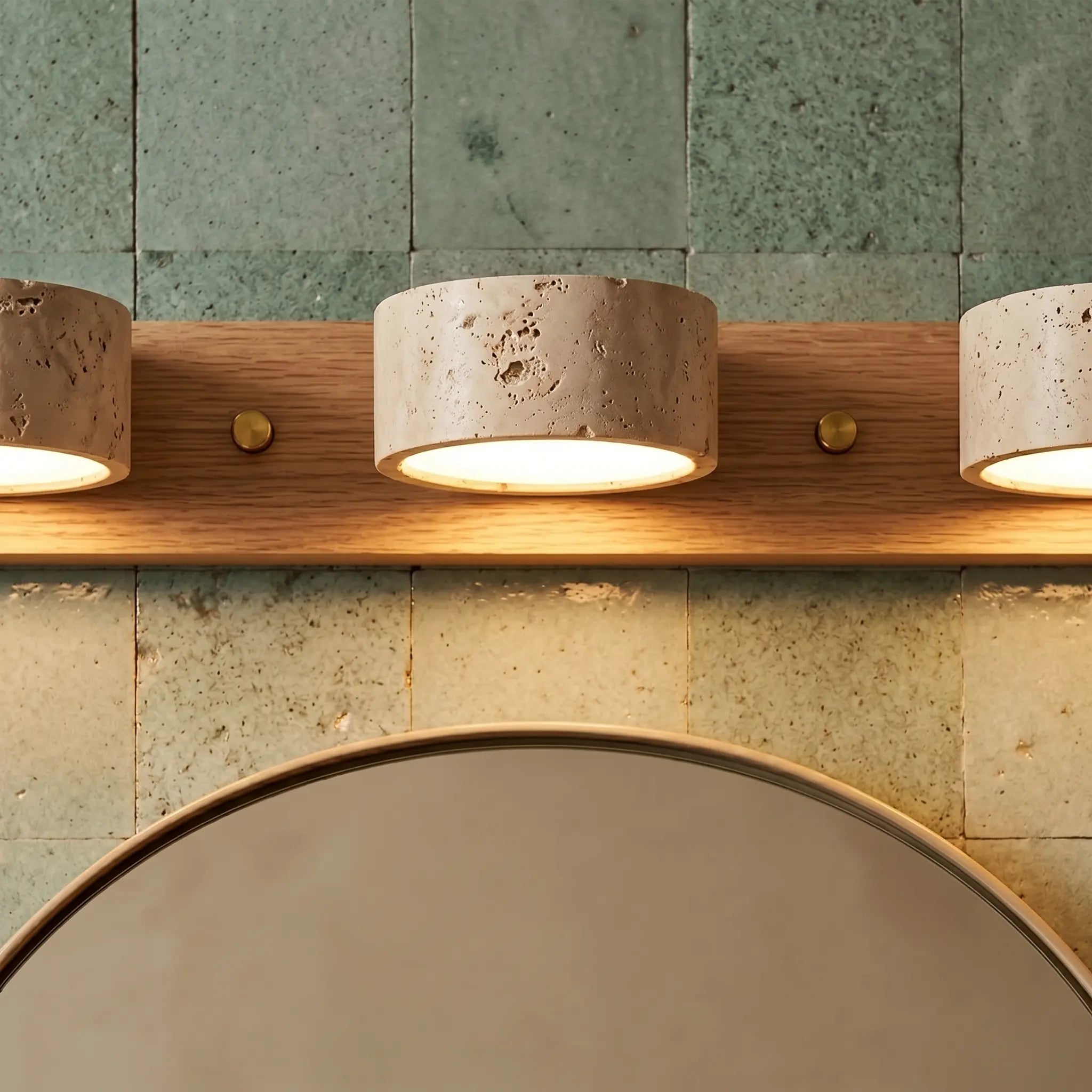 Luminaire miroir LED salle de bain bois – Image 8