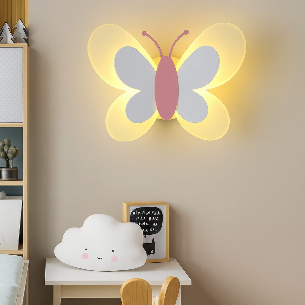 Luminaire mural papillon enfant LED lumière douce – Image 9