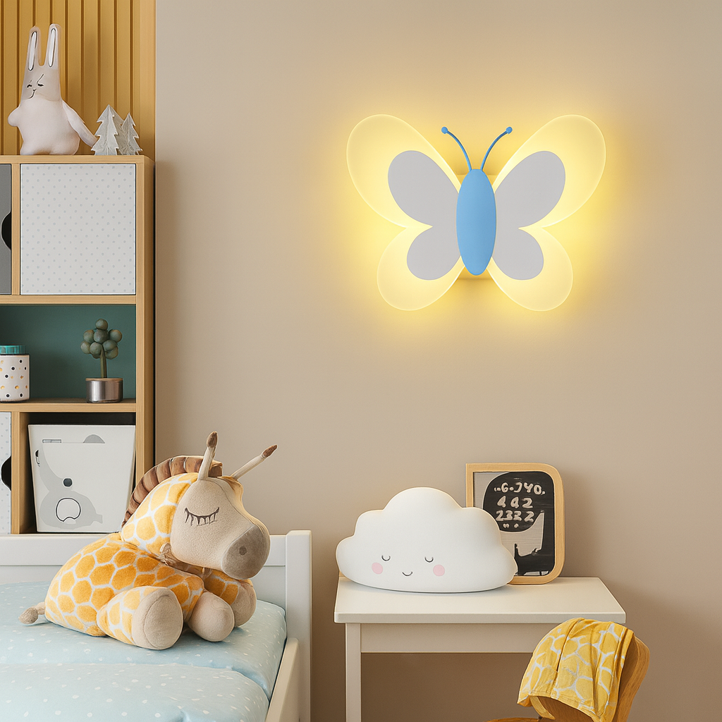 Luminaire mural papillon enfant LED lumière douce – Image 7