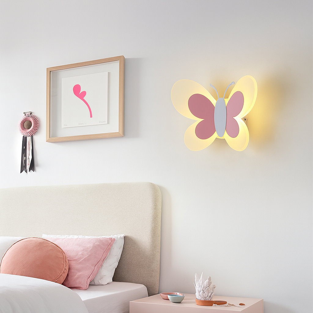 Luminaire mural papillon enfant LED lumière douce – Image 6