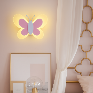 Luminaire mural papillon enfant LED lumière douce