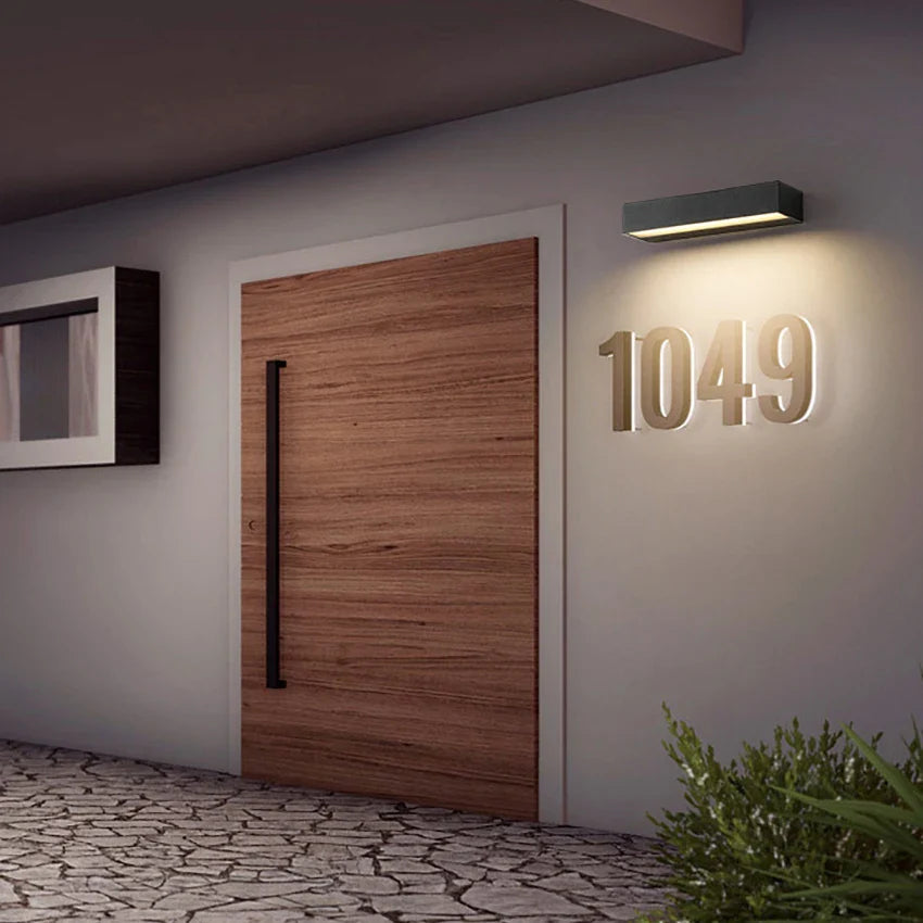 Luminaire Façade Design Étanche Lumière Chaude – Image 2