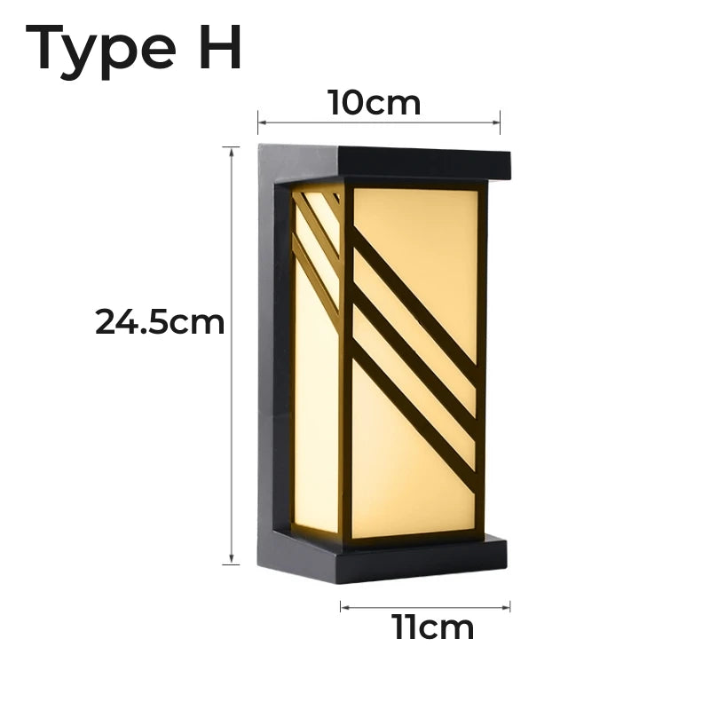 Éclairage Mural LED Extérieur Étanche IP65 Noir – Image 23