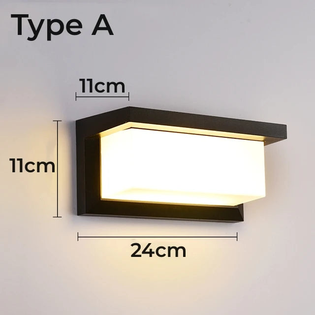 Éclairage Mural LED Extérieur Étanche IP65 Noir – Image 16